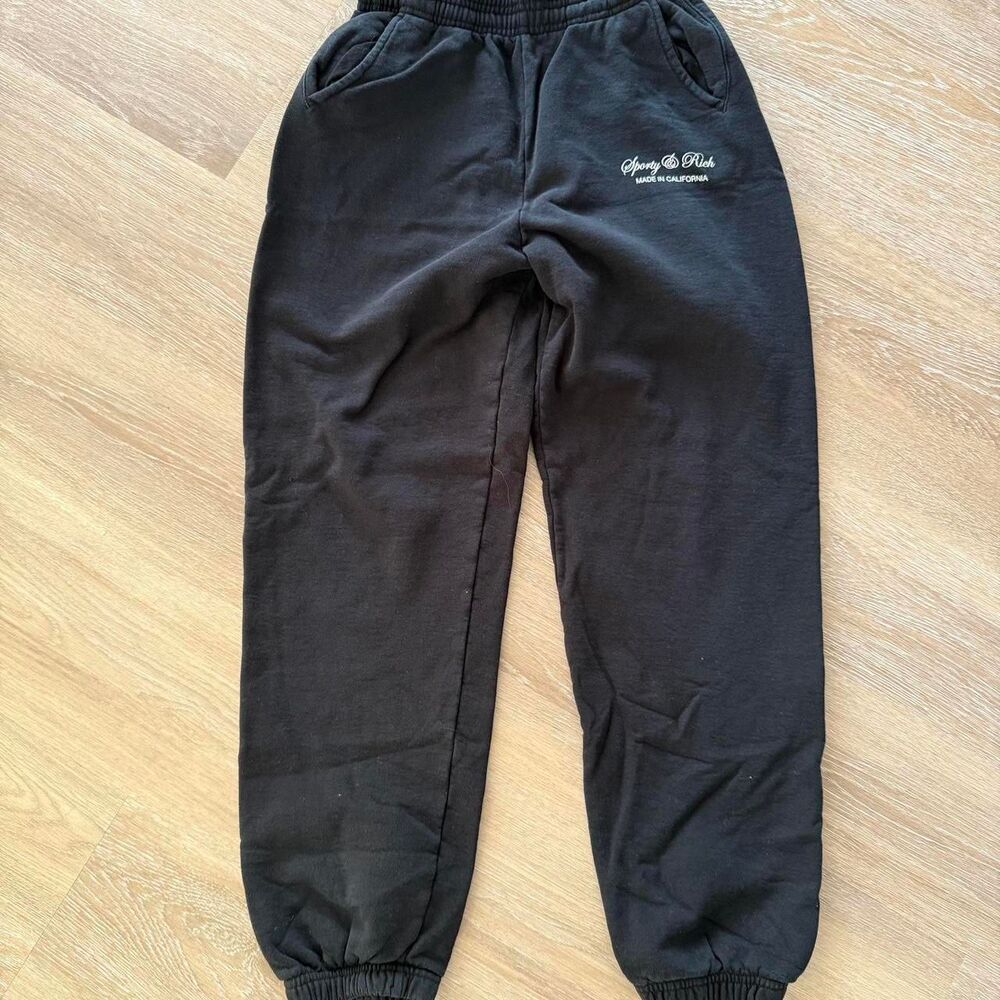 Sporty-rich Women's Black Trousers
